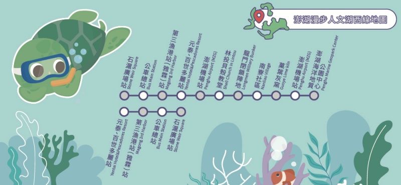 台湾好行バス 媽宮・湖西線のルート（2023年版）